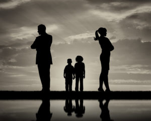 Divorce concept with a family representing how our Washington Township family law attorneys can assist you with you divorce, custody and more